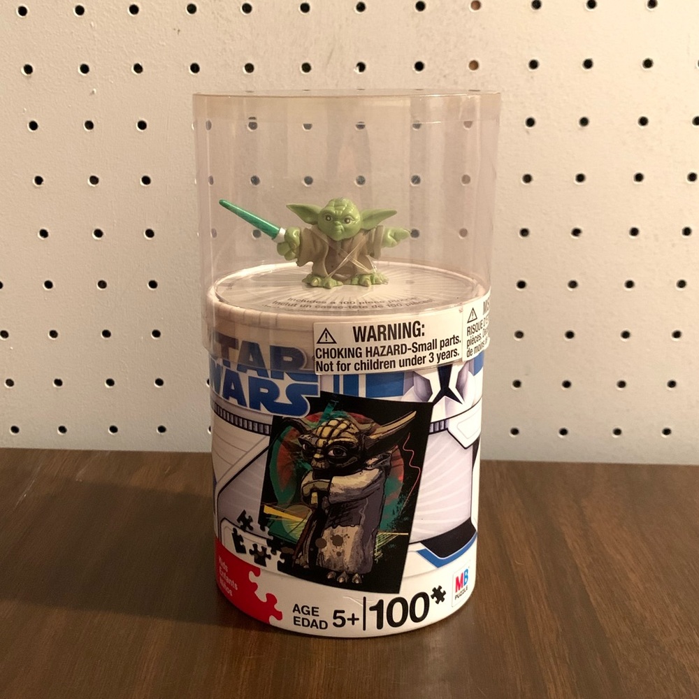 🧩 [BRAND NEW] 2008 HASBRO STAR WARS YODA FIGURE & PUZZLE SET 🧩